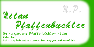 milan pfaffenbuchler business card